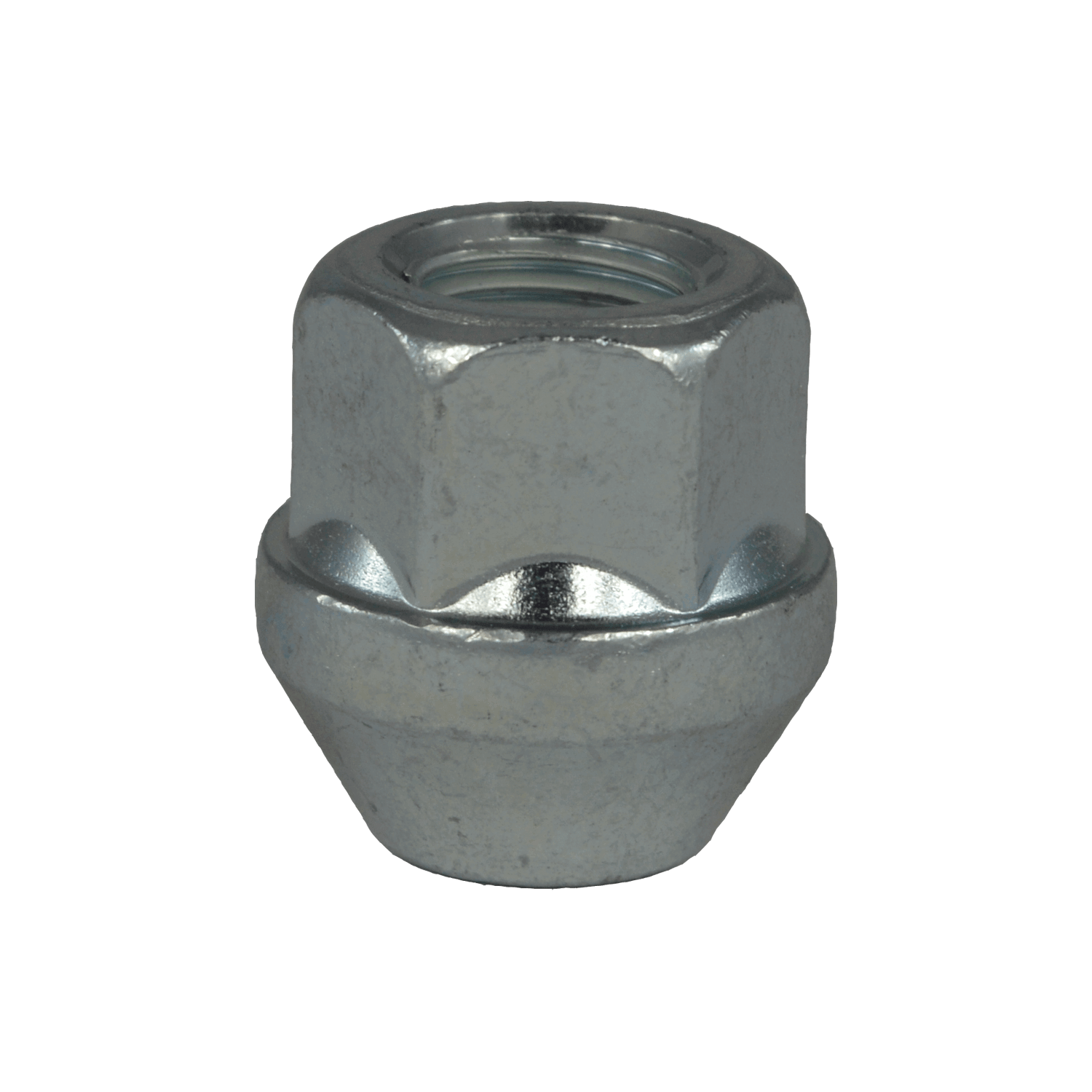 Open end lug nut for alloy wheels, thread M14x1.5, hex 19, length 25 mm