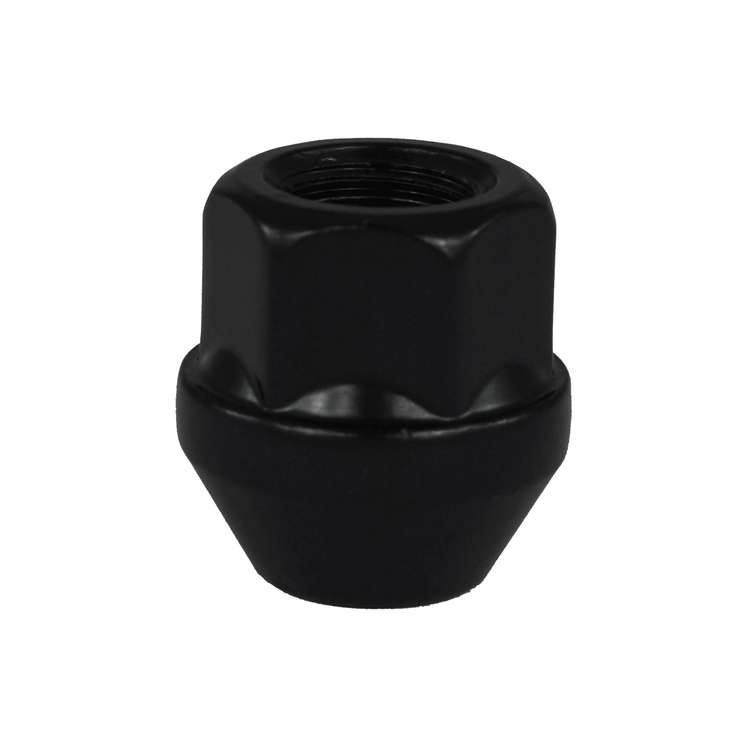 Open end lug nut for alloy wheels, thread M14x1.5, hex 19, length 25 mm